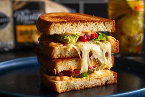Spicy Avocado Grilled Cheese